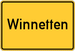 Place name sign Winnetten