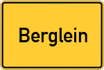 Place name sign Berglein