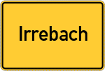 Place name sign Irrebach
