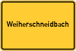 Place name sign Weiherschneidbach