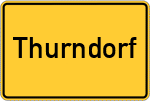 Place name sign Thurndorf