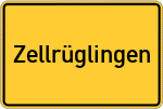 Place name sign Zellrüglingen