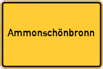 Place name sign Ammonschönbronn