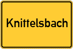 Place name sign Knittelsbach