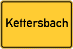 Place name sign Kettersbach