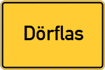 Place name sign Dörflas