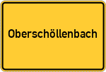 Place name sign Oberschöllenbach, Mittelfranken