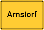 Place name sign Arnstorf