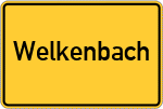 Place name sign Welkenbach
