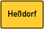 Place name sign Heßdorf