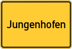 Place name sign Jungenhofen