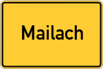 Place name sign Mailach