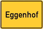 Place name sign Eggenhof
