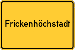 Place name sign Frickenhöchstadt