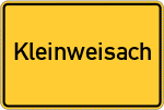 Place name sign Kleinweisach