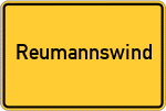 Place name sign Reumannswind