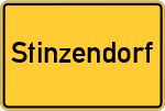 Place name sign Stinzendorf
