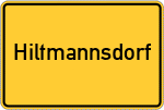 Place name sign Hiltmannsdorf