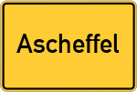 Place name sign Ascheffel