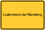 Place name sign Ludersheim bei Nürnberg