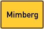 Place name sign Mimberg