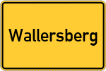 Place name sign Wallersberg
