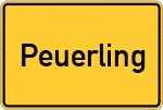 Place name sign Peuerling
