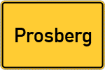 Place name sign Prosberg