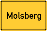 Place name sign Molsberg