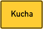 Place name sign Kucha