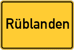 Place name sign Rüblanden