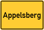 Place name sign Appelsberg