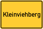 Place name sign Kleinviehberg, Mittelfranken
