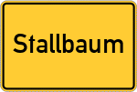 Place name sign Stallbaum