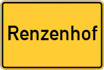 Place name sign Renzenhof
