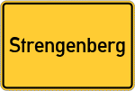 Place name sign Strengenberg, Mittelfranken