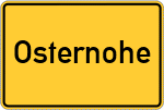 Place name sign Osternohe