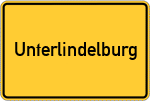 Place name sign Unterlindelburg