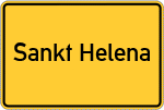 Place name sign Sankt Helena