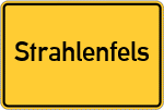 Place name sign Strahlenfels, Oberfranken