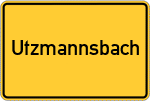 Place name sign Utzmannsbach