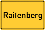 Place name sign Raitenberg