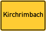 Place name sign Kirchrimbach