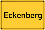 Place name sign Eckenberg, Mittelfranken