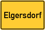 Place name sign Elgersdorf
