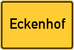 Place name sign Eckenhof