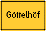 Place name sign Göttelhöf