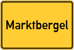 Place name sign Marktbergel
