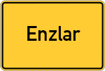 Place name sign Enzlar
