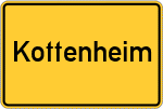 Place name sign Kottenheim